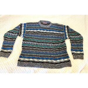 Vintage Men's CONCRETE MIX Sweater Size MEDIUM Long Sleeve Pullover 80's 90's